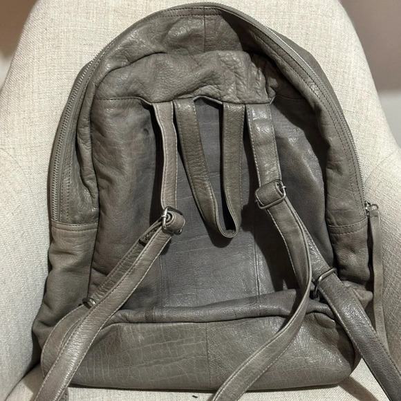 Day & Mood Gray Berry Leather Backpack EUC main image 3